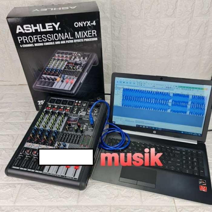 Mixer Ashley New Onyx4 ONYX 4 Channel Like MDX Soundcard Recording PC