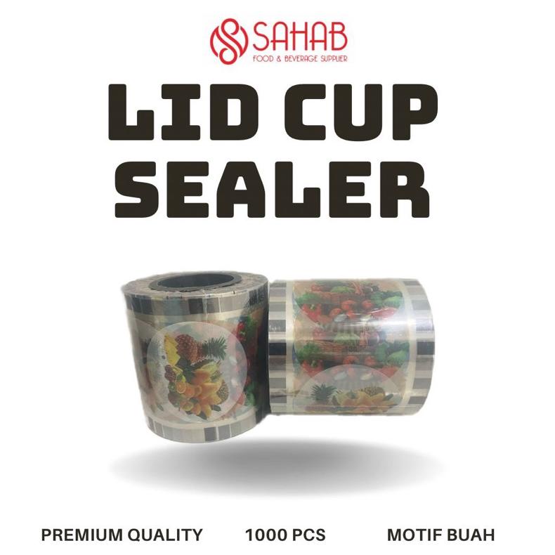 Flash Sale Lid Cup Sealer / Plastik Press Cup / Lid Cup Sealer Motif Buah Diskom