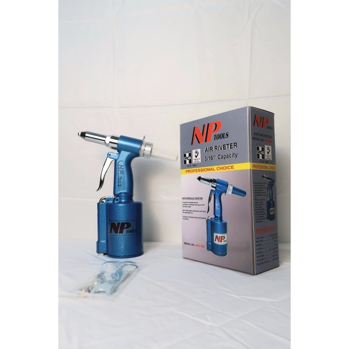 Nut & Bolt Tang Rivet Angin Merk Np Made In Taiwan / Air Riverter Original 100% Dan Terpercaya