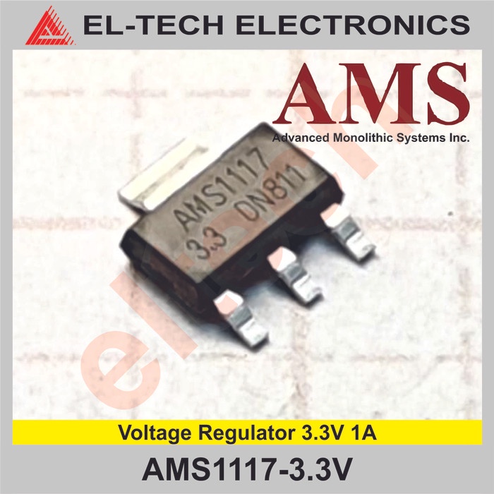 TERLARIS AMS1117-3.3V AM 1117 3.3V 3.3 3,3 V 3V3 Voltage Regulator