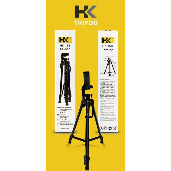 Tripod Handphone Hk 168 Ori / Tripod Camera / Tripod 140 Cm