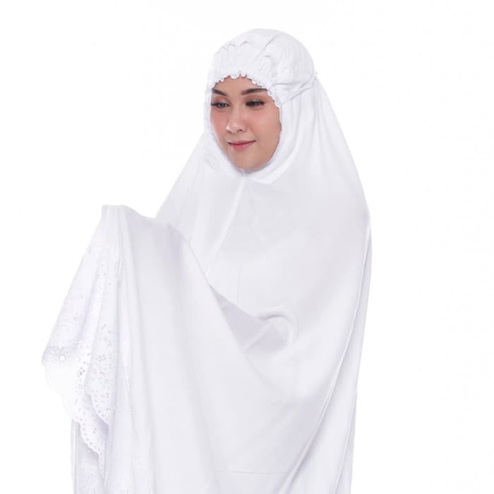 [Original] Mukena Rayon Khadijah Putih Best Seller Berkualitas