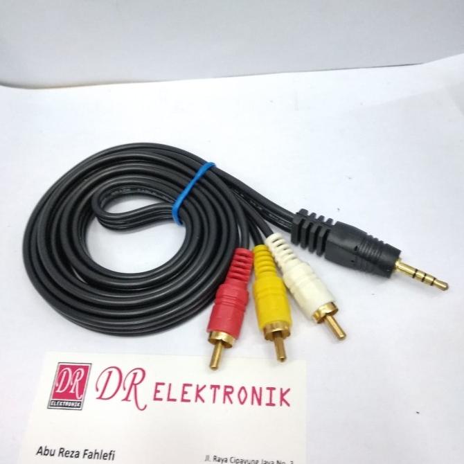 Murah Jak Jack Kabel Audio Speaker Sound system Salon Salone RCA 3 ke 1 dre3 Ayo Beli
