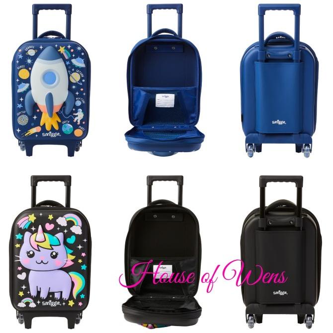 Smiggle Sky Hi Hardtop Trolley Bag Original - Tas Dorong Sekolah Limited Edition