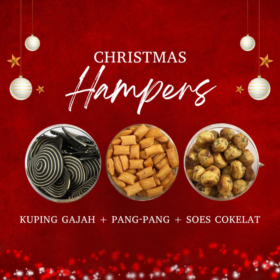 

Original [DELISH SNACKS] Christmas Hampers isi 3 toples (L) / Bingkisan Parsel Parcel / Gift Box Makanan Spesial Natal / New Year Gift Tahun Baru 2024 Original