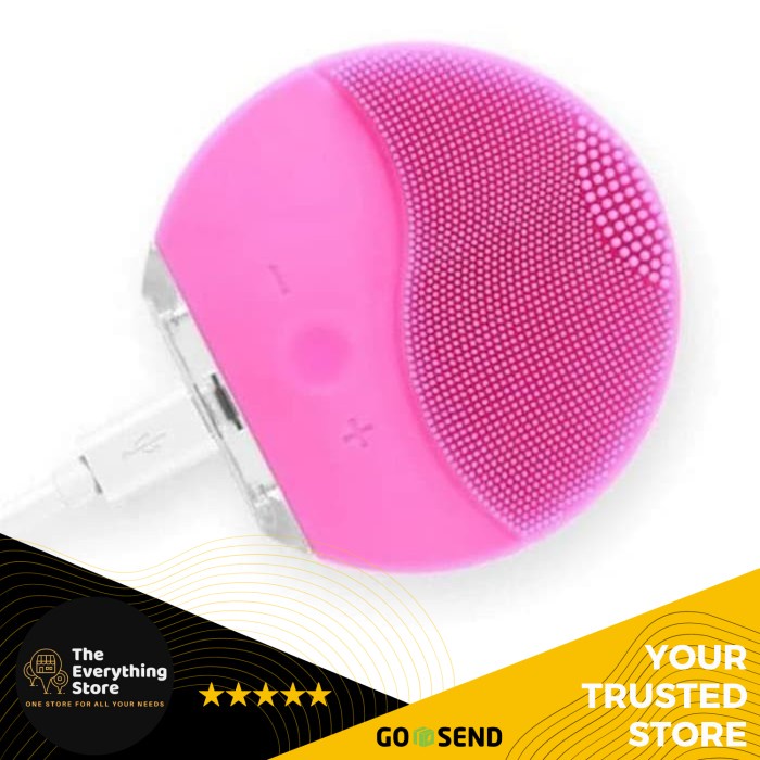Alat Facial Pembersih Wajah Silicon/ Alat Facial Elektrik Premium 