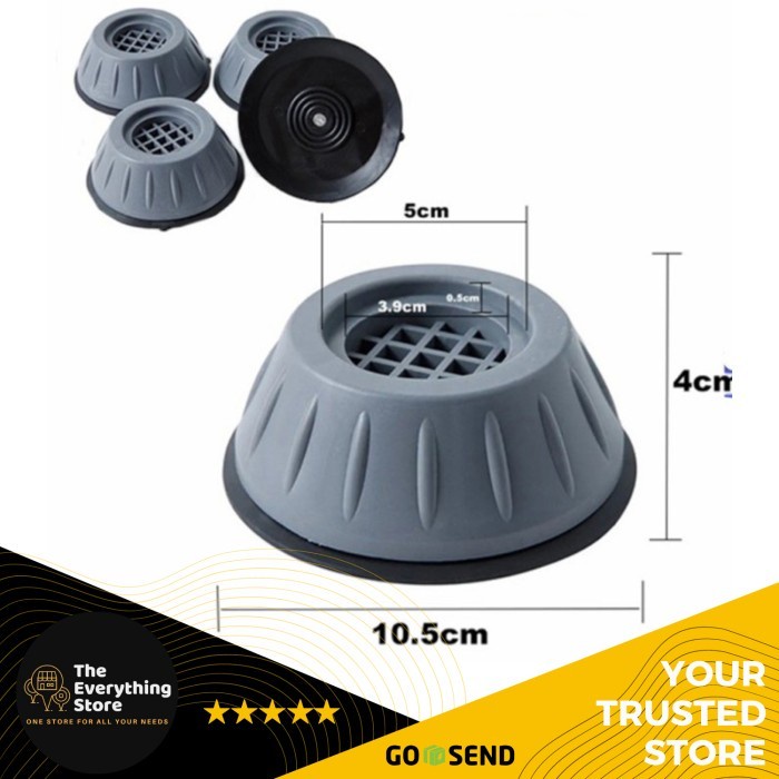 1 Set Pad Furniture Bebas Getar Anti Slip Anti Getar Anti Goyang