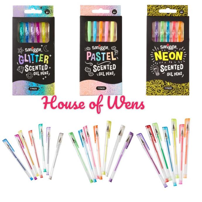 

Smiggle Scented Gel Pen Original - Pulpen Set Smiggle X7 Stok Terbatas