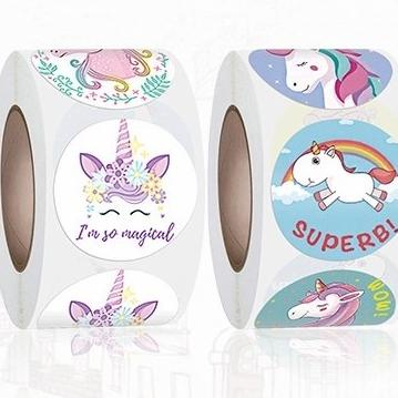 

Stiker Magical Unicorn Isi 500 Label Cutting Sticker Kado Anak Pink Stok Terbatas