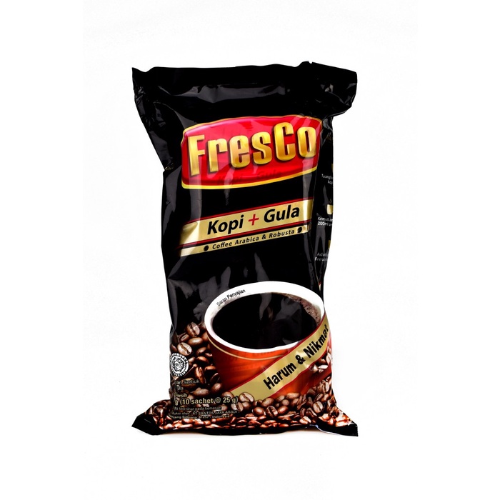 

Gratis Ongkir Kopi Gula Instan Fresco Isi 10 @25Gr Instant Coffee