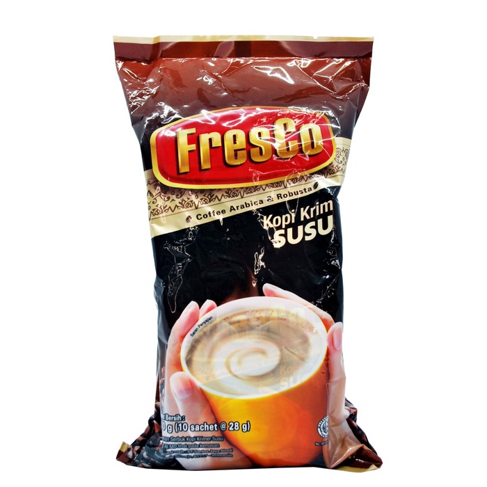 

Gratis Ongkir Kopi Susu Fresco Coffee Mix Instant Isi 10