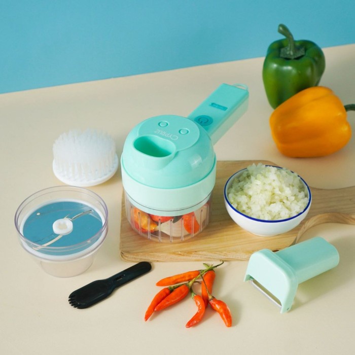 Cypruz Cordless Food Processor 5 in 1 Green chopper