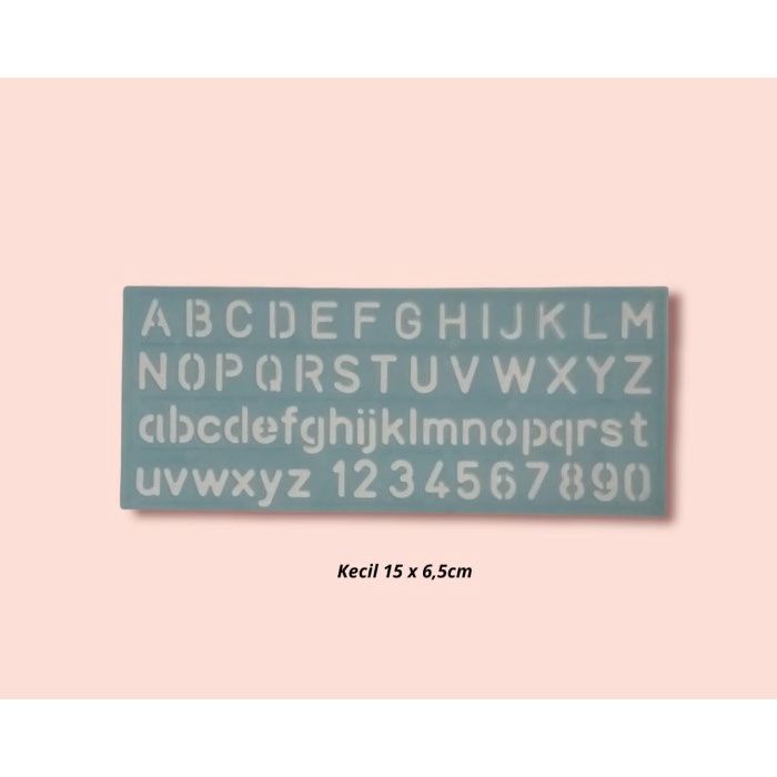 Gratis Ongkir Penggaris Plastik Mistar Sablon Mal Cetak Huruf Abjad Kecil