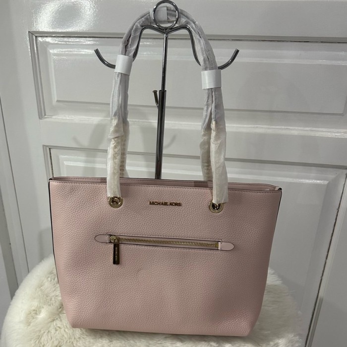 ✅New Tas Original Mk Jet Set Item Medium Frnt Zip Chain Leather Terbatas