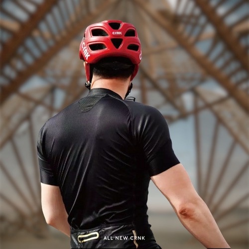 barang bagus helm sepeda crnk veloce helmet - red