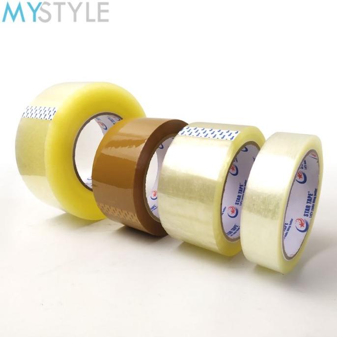 

TERLARIS LAKBAN OPP STAR TAPE BENING/COKLAT 48mm LAKBAN MURAH BAGUS