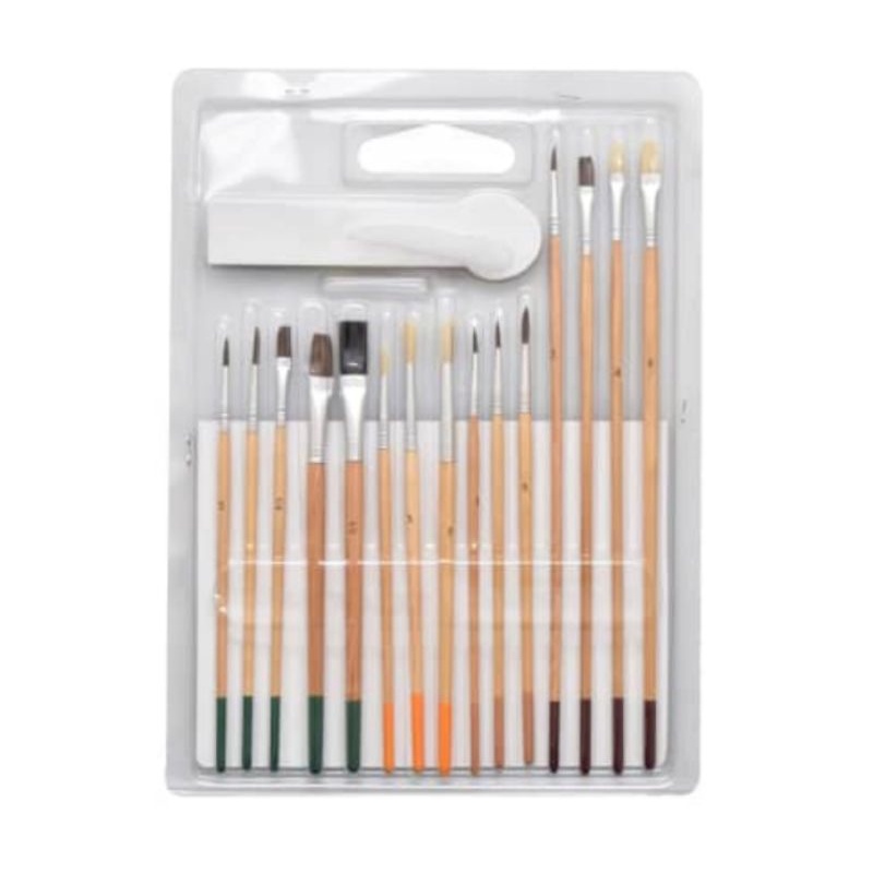 

Set Kuas Cat Lukis Kinggin Isi 15 Pcs -Brush Painting Art -10207435