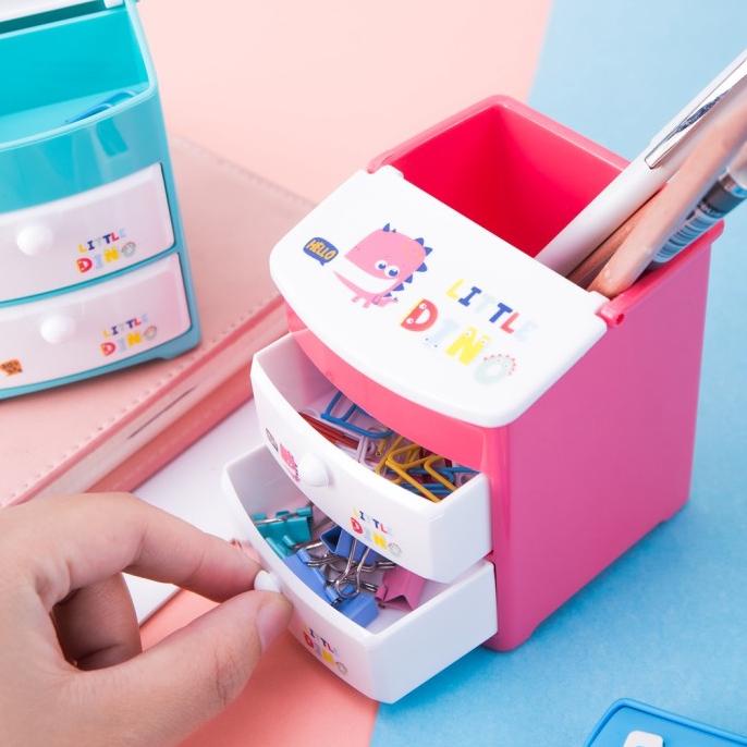 

TERLARIS DELI TEMPAT ALAT TULIS 4 SEKAT LITTLE DINO DESK ORGANIZER KULIAH E9136