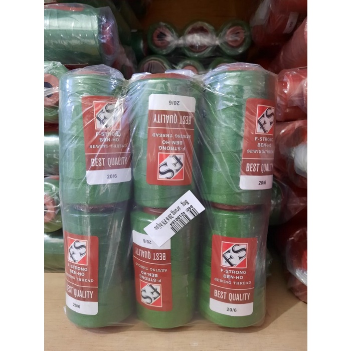 

Benang Jahit Karung Merk FS Hijau 20/6 (FULL HIJAU)