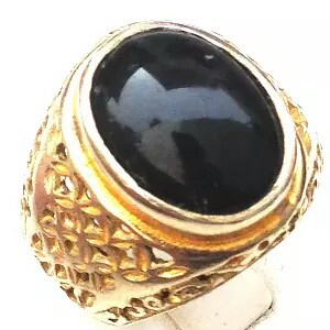 [Baru] Cincin Batu Akik Natural Bacan Blue Elektrik Ring Model Tanam Original Terbatas