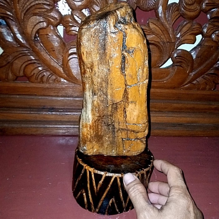 [Baru] Batu Hias Biseki/Suiseki Fosil Kayu Jati497 Diskon