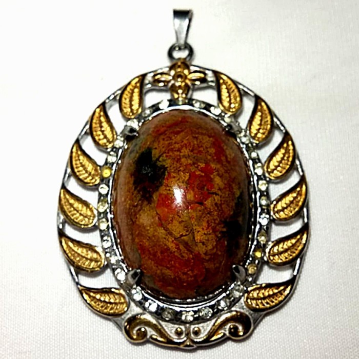 [Baru] Liontin Batu Akik Pancawarna Garut012 Berkualitas