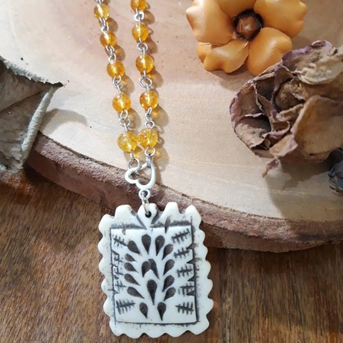 [Baru] Kalung Simpel Citrine Terbatas