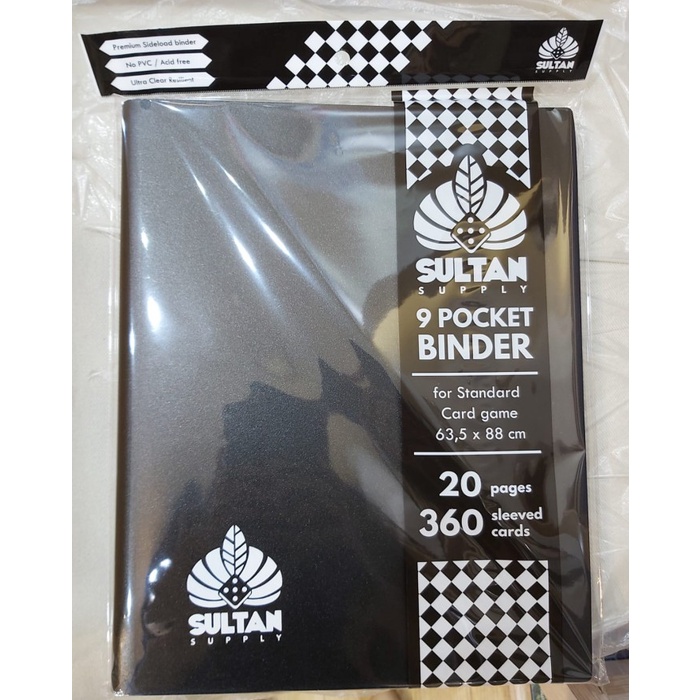 

[COD] Sultan Supply Card Album 9 Pocket Binder Black Diskon