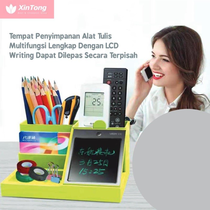 

[COD] Tempat Penyimpanan Alat Tulis Multifungsi Lengkap Dengan Lcd Writing Limited
