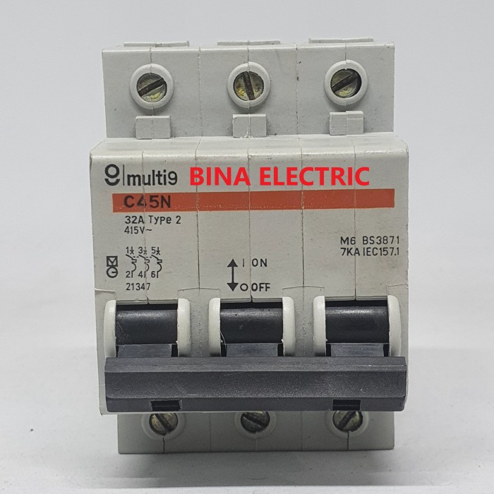 [New] Mcb Multi9 Multi 9 Merlin Gerin C45N 3P 16A / Mcb Merlin Gerin 3P 16 A Diskon