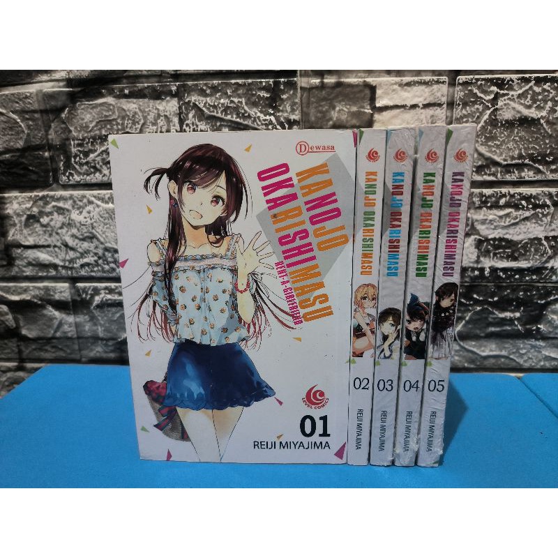 Kanojo Okarishimasu komik set volume 1 s/d 5 (mixed)