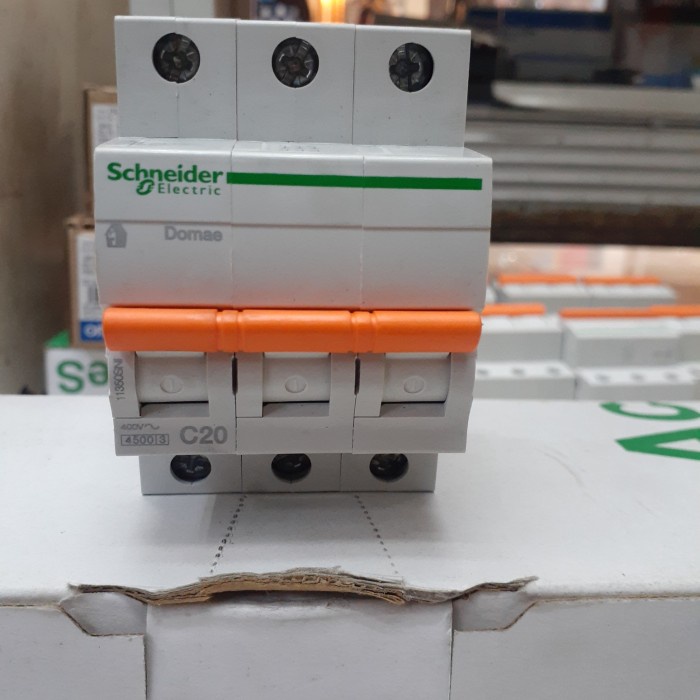 [New] Mcb Schneider 3 Phase 20A Original Berkualitas