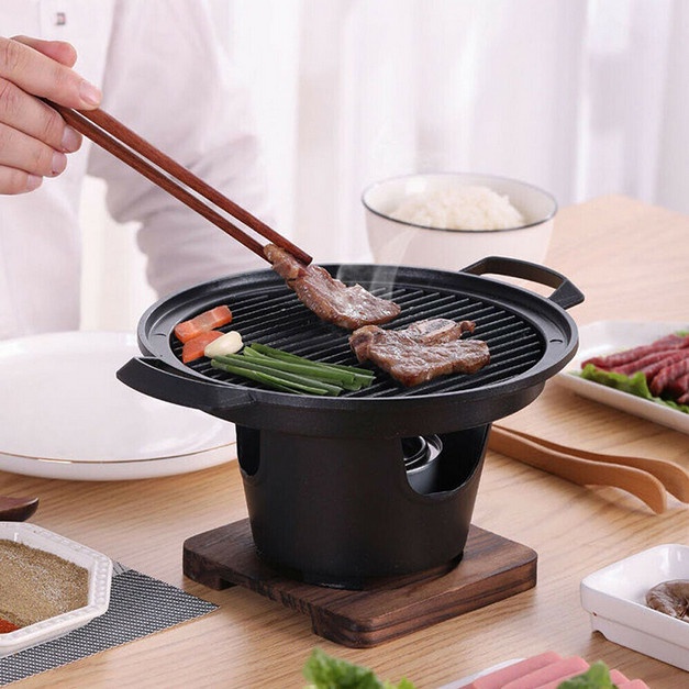 [Ori] Korean Barbeque Bbq Grill Stove Round Baking Pan Griller Limited