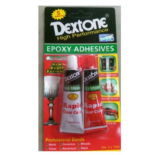 

Model baru - Lem Epoxy Dextone Rapid 5 Menit Clear Color 30 ml Lem Campur Serbaguna ..