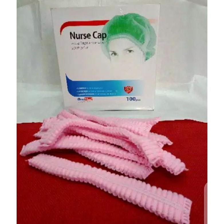 Berkualitas NURSE CAP ONEMED ISI 100 PCS / NURSE  CUP ONEMED / HAIR NET ..