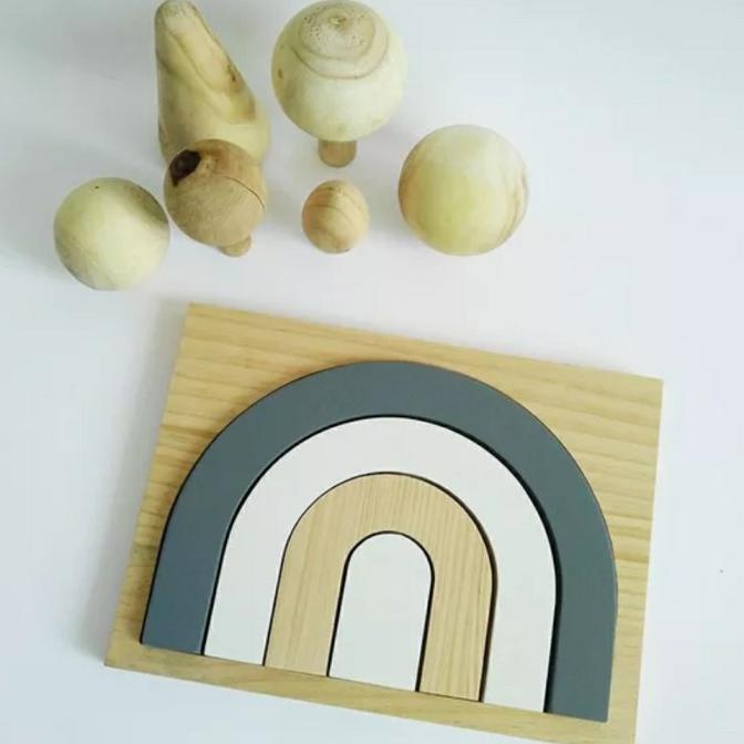 

Scandinavian Room Decoration Rainbow Wooden Block Original