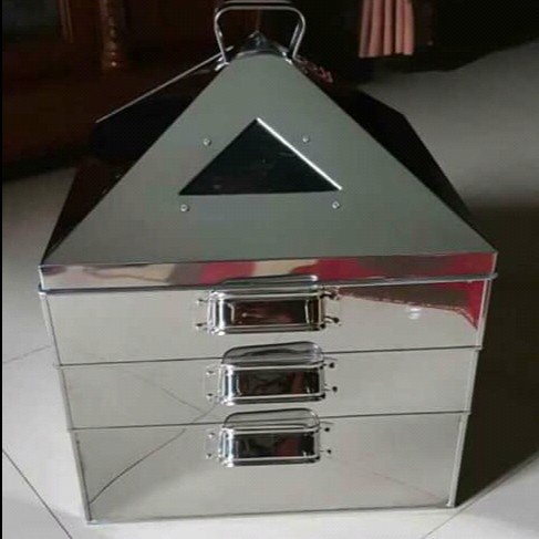 [Ori] Klakat Susun / Dandang Kotak Tiga Susun / Alat Kukus Ukuran 30 X 30 Cm Diskon