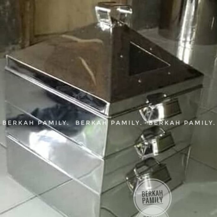 [Ori] Kukusan Stainles Susun 3 - Klakat Pengukus Susun 3 Uk.45Cm Terbaru