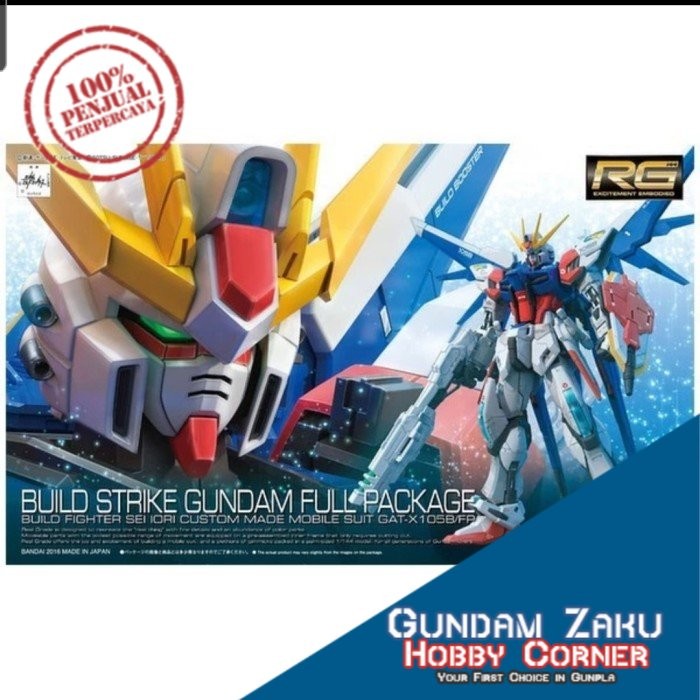 ✅Baru Rg Build Strike Gundam Full Package Terbatas