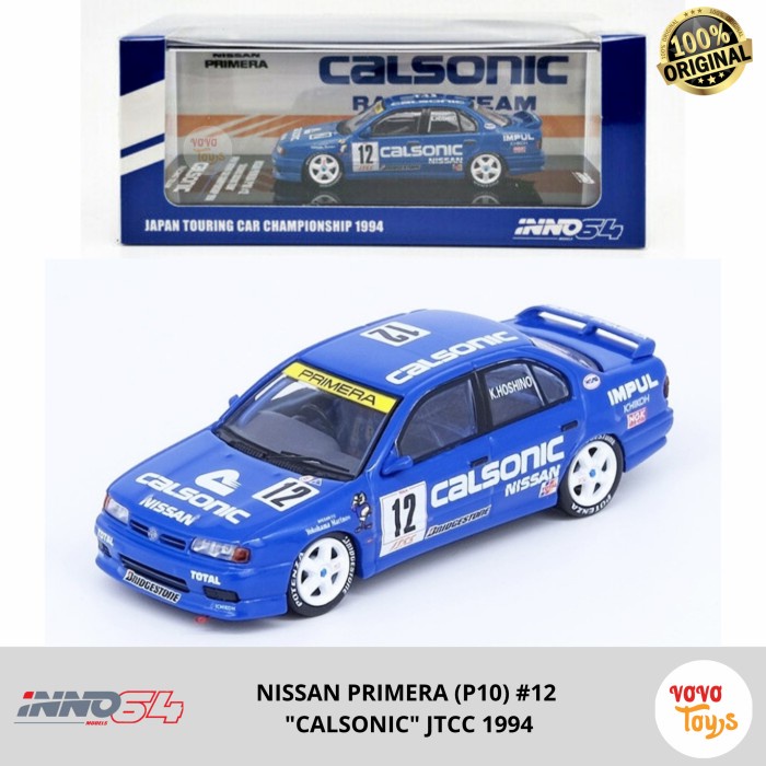 ✅COD Inno 1/64 Nissan Primera P10 #12 Calsonic Jtcc 1994 Japan Inno64 Limited