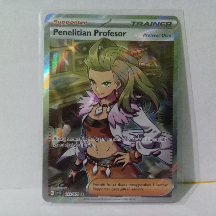 ✅COD Kartu Pokemon Trainer Penelitian Profesor Olim Sr Sv1S I Terbatas