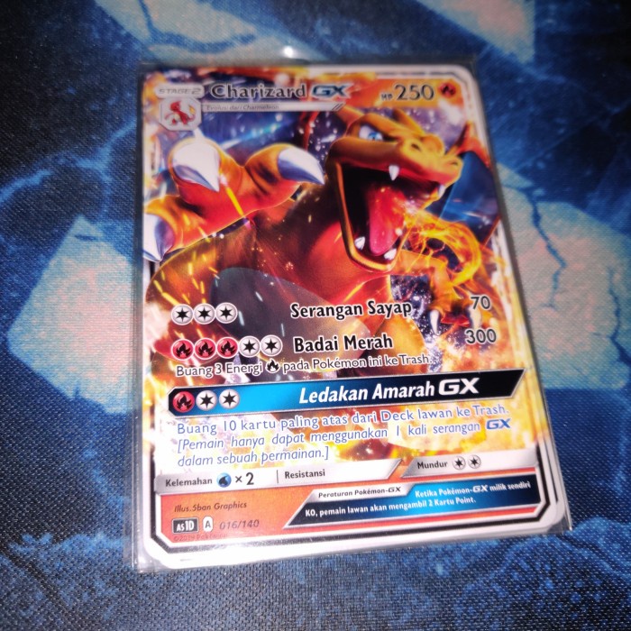 ✅COD Kartu Pokemon Tcg Id Indonesia As1D Charizard Gx Berkualitas