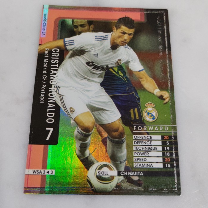 ✅COD Kartu Bola Panini Cristiano Ronaldo Nego Chiquita Very Rare Langka Limited