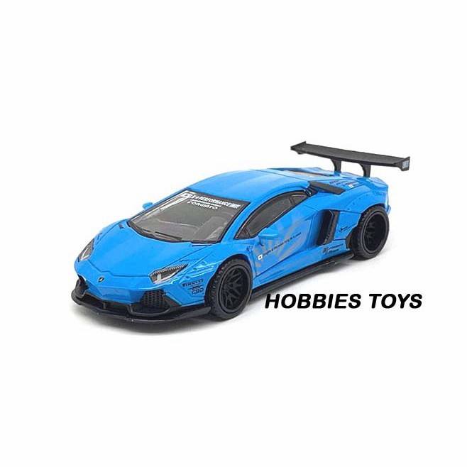 ✅COD Mini Gt 57 Lb Works Lamborghini Aventador Light Blue Diskon