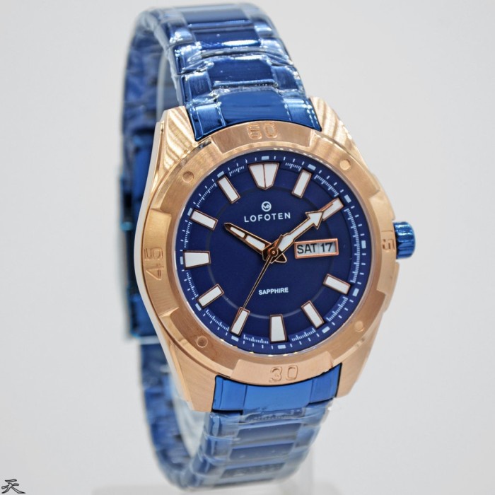 ✅New Ori Jam Tangan Lofoten Original 6505 Blue Rosegold Garansi 1 Tahun Berkualitas