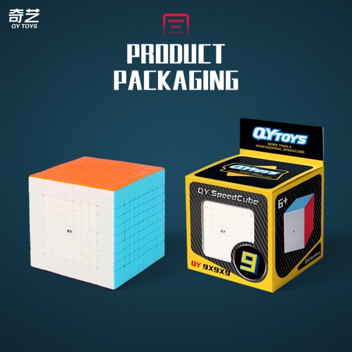 ✅New Rubik 9X9 Qiyi 9X9 Original Stickerless 9X9X9 Cube 9X9 Qi Yi Limited