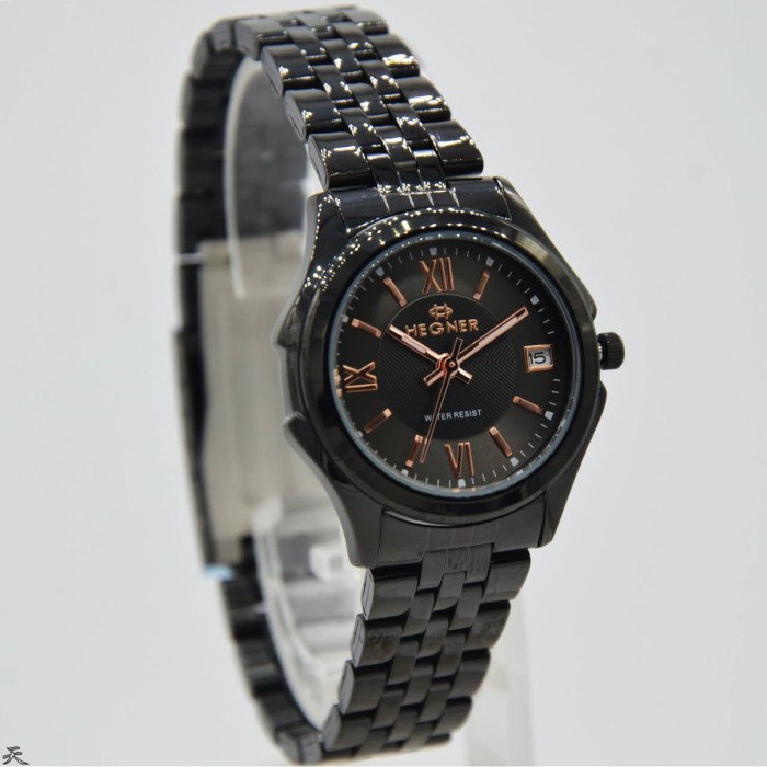 ✅New Ori Hegner 8001Lb / Hegner 8001 - Jam Tangan Wanita Original - Black Berkualitas