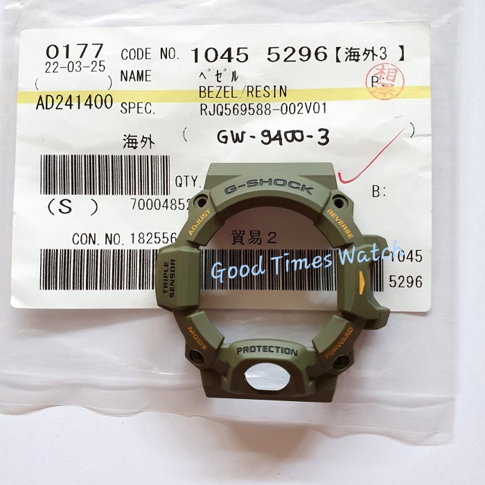 ✅New Ori Bezel G-Shock Gw-9400-3 / Gw 9400 Casio Original Terbaru