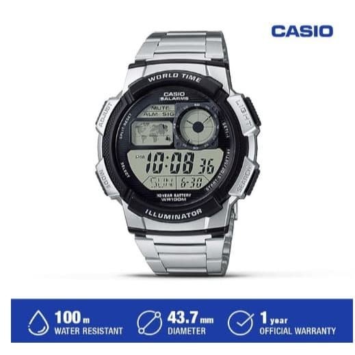 ✅New Ori Casio Jam Tangan Pria Ae-1000Wd-1Avdf Original Berkualitas