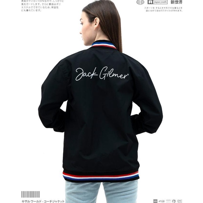 100% New Kizaru X Jack Gilmer Varsity Jaket Crow Hitam Happy Shoping